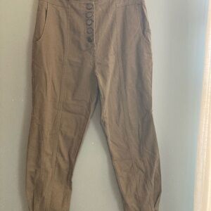 Blu Pepper Women’s High Waisted Olive Green Pants